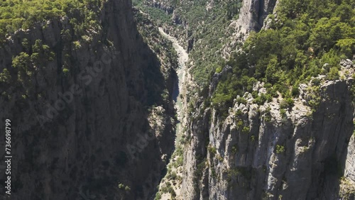 Tazi Canyon Bilgelik Vadisi in Manavgat, Antalya, Turkey. aerial view photo