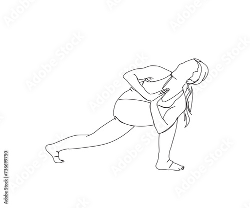 Girl  woman Line Drawing Ai  EPS  SVG  PNG  JPG zip file