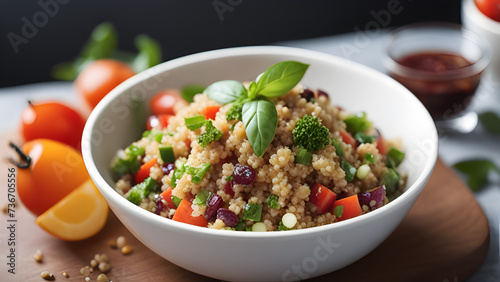Vegan Quinoa Salad Generative AI.