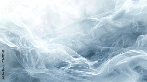 Soft wispy strokes of whites greys and blues capturing the tranquil yet powerful essence of the air element.