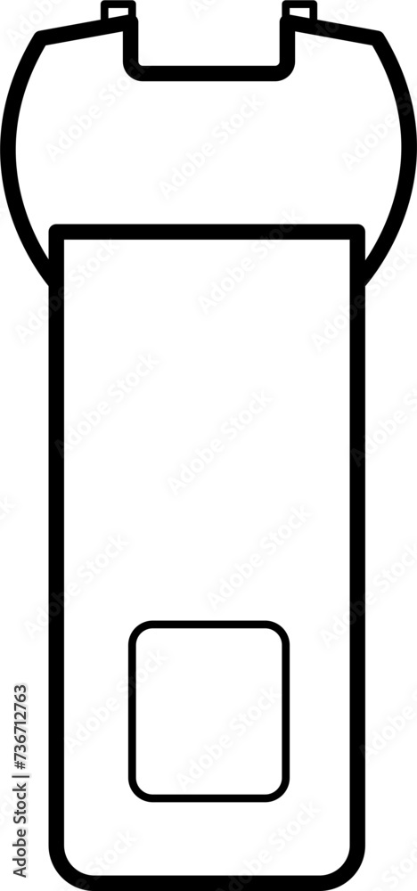 taser Outline Illustration Vector taser Outline Illustration Vector