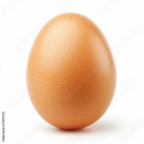 Chicken egg isolated on white background. 