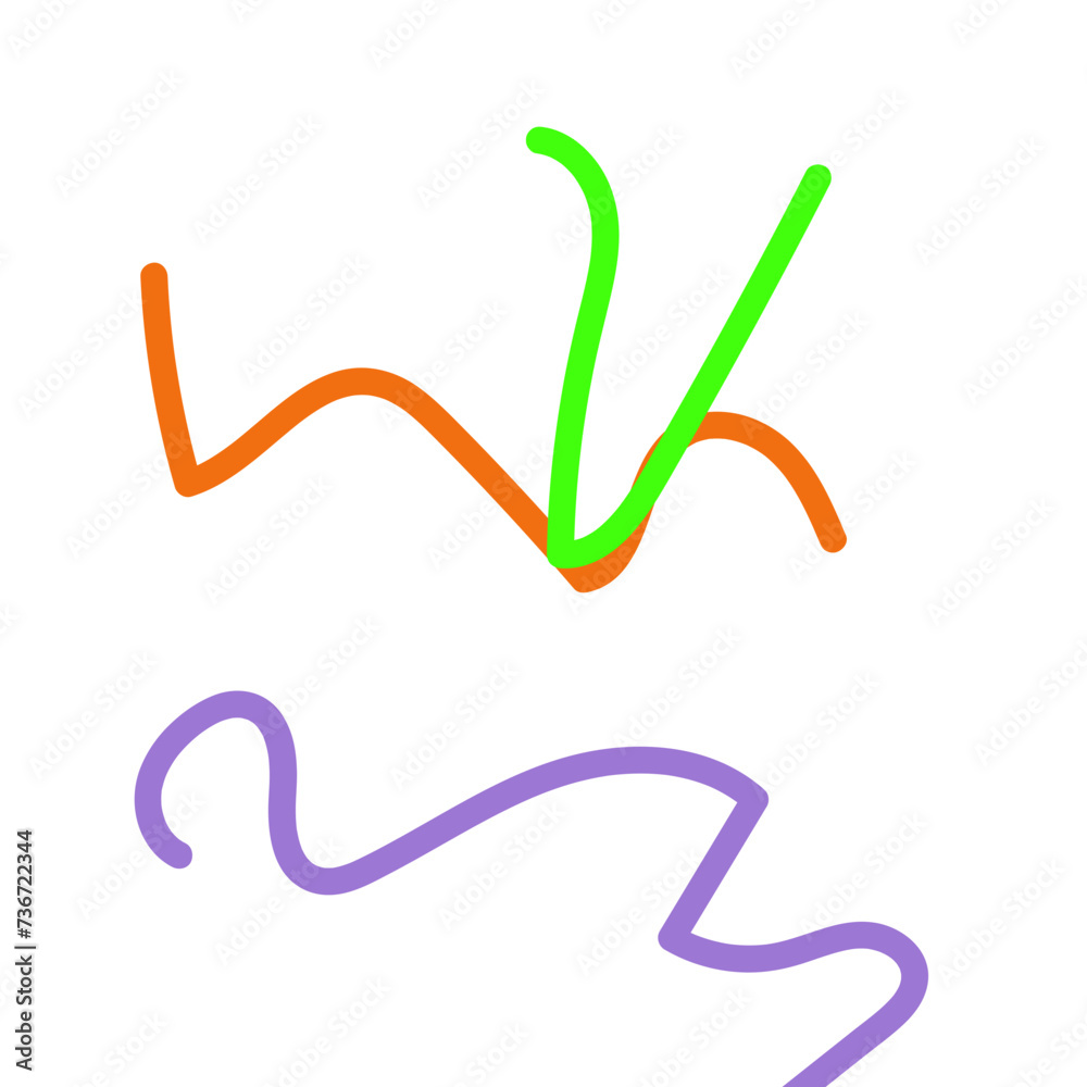 Abstract Squiggly lines vectors Abstract Squiggly lines vectors