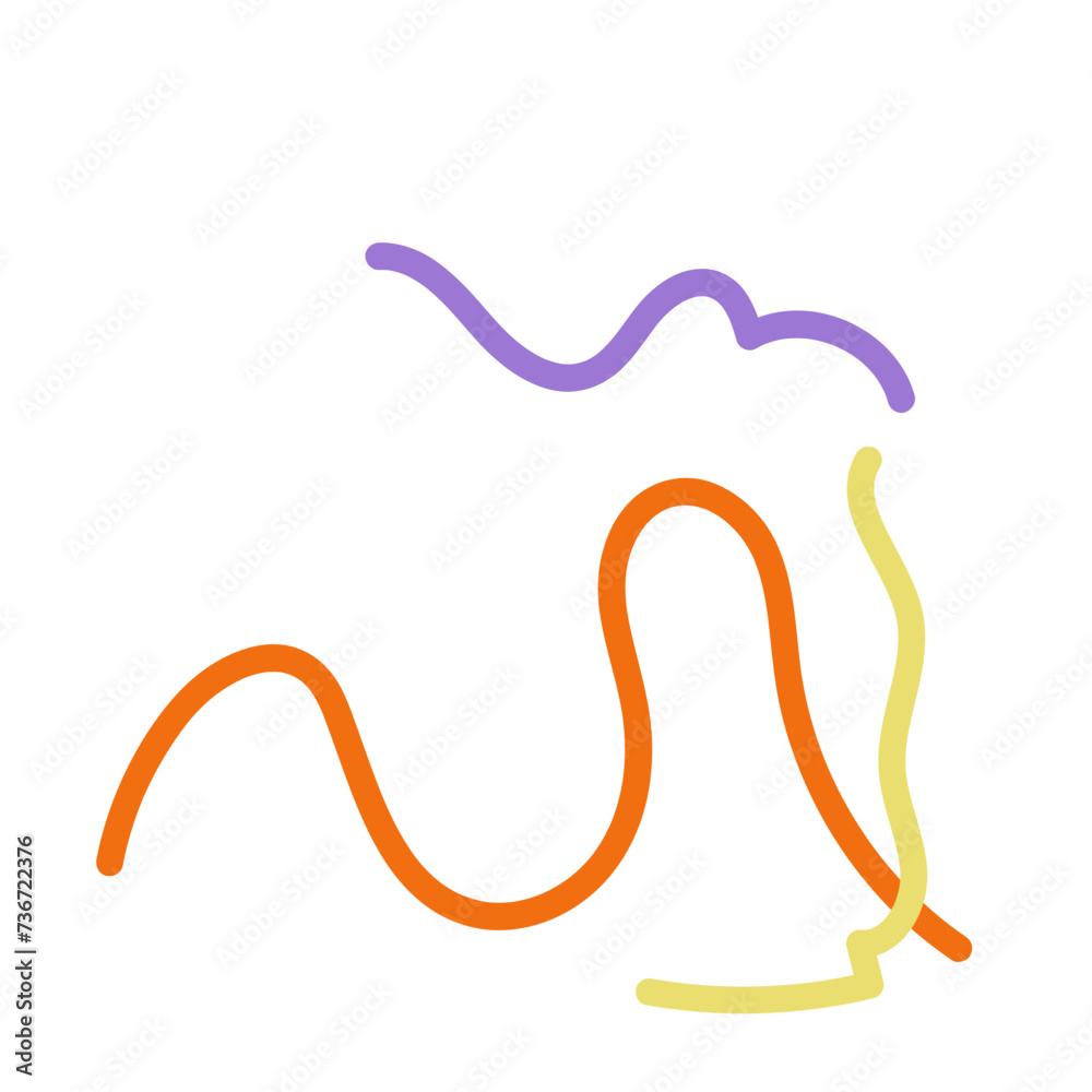 Abstract Squiggly lines vectors Abstract Squiggly lines vectors