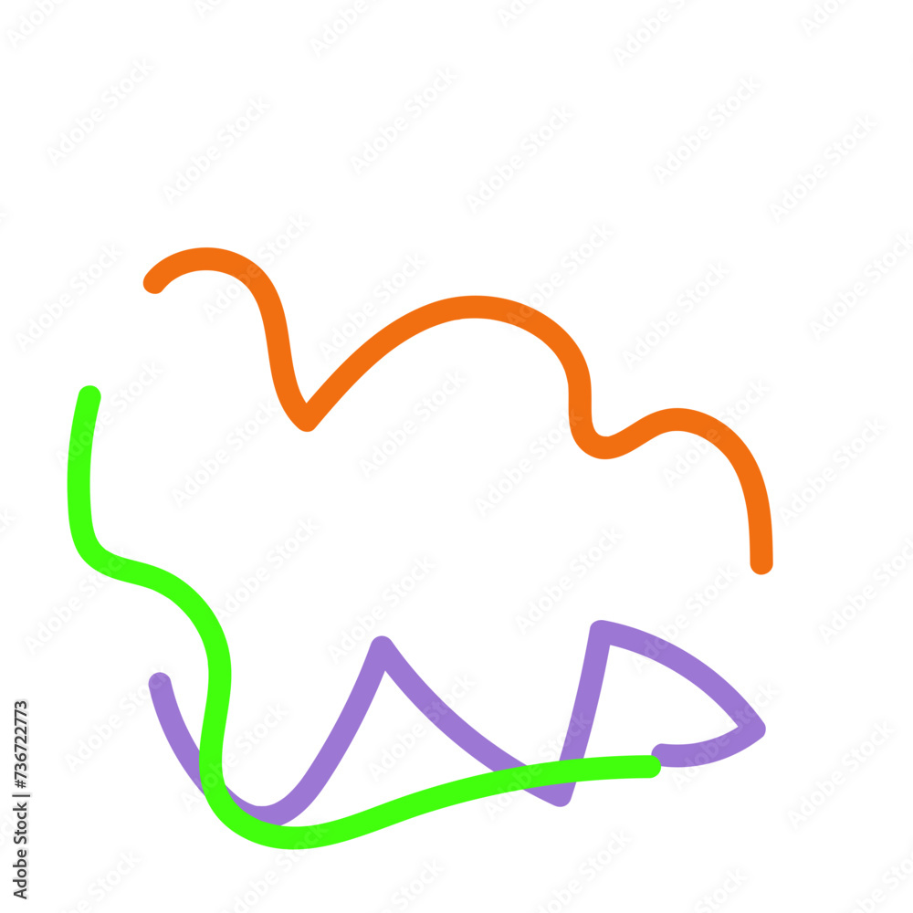 Abstract Squiggly lines vectors Abstract Squiggly lines vectors