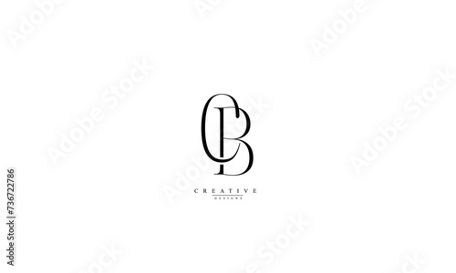 Alphabet letters Initials Monogram logo CB BC C B