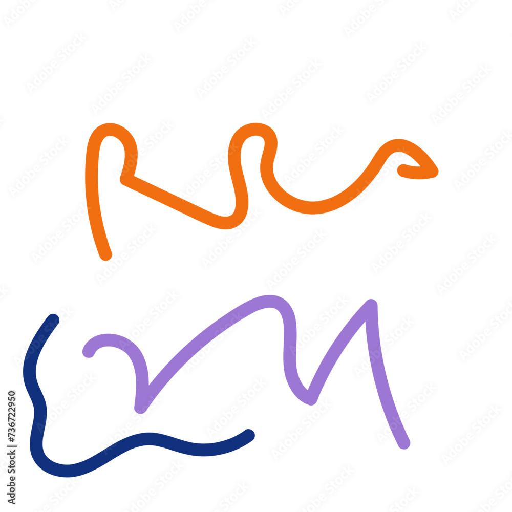 Abstract Squiggly lines vectors Abstract Squiggly lines vectors