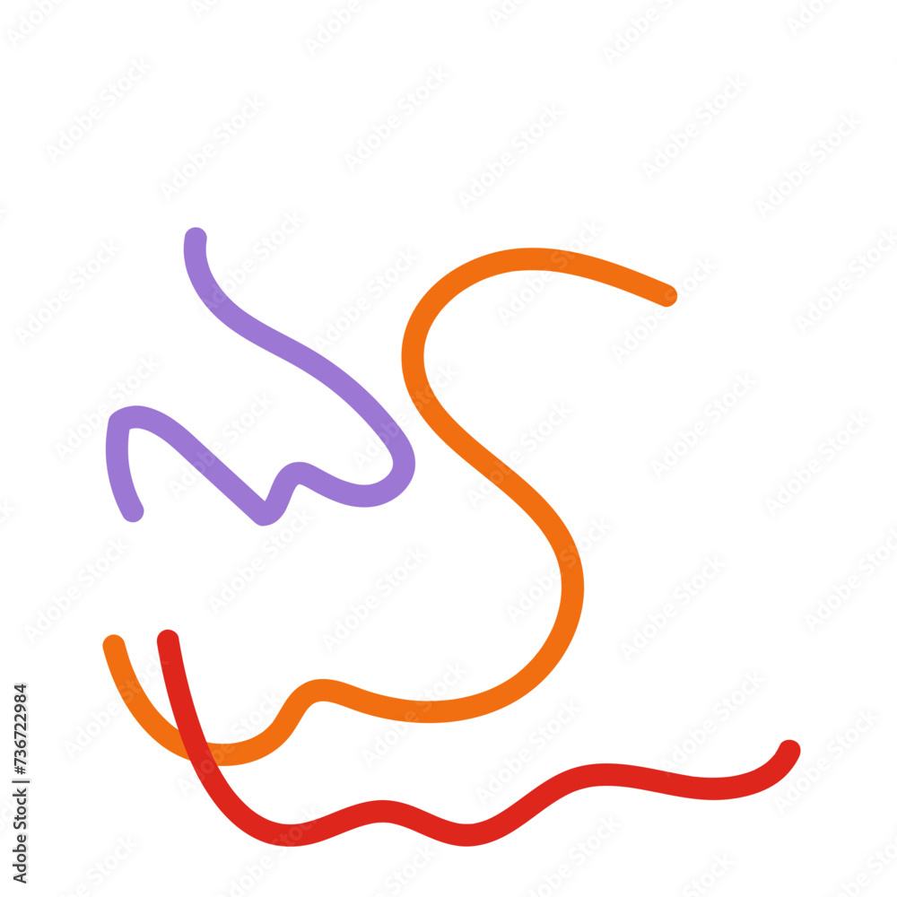 Abstract Squiggly lines vectors Abstract Squiggly lines vectors