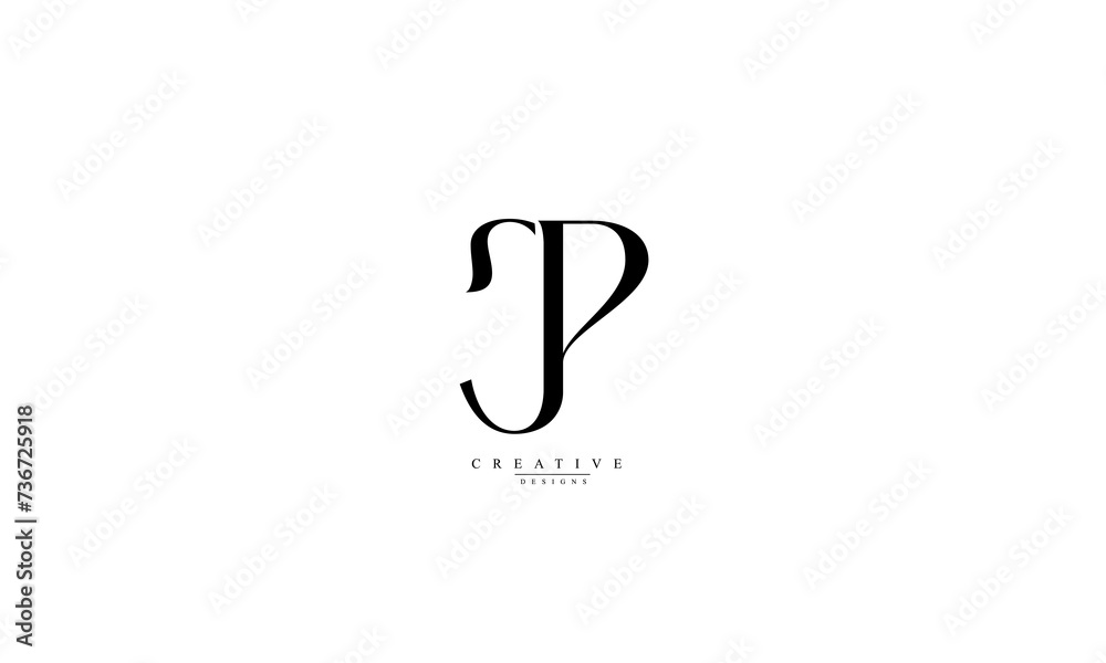 Alphabet letters Initials Monogram logo CP PC C P Alphabet letters Initials Monogram logo CP PC C P