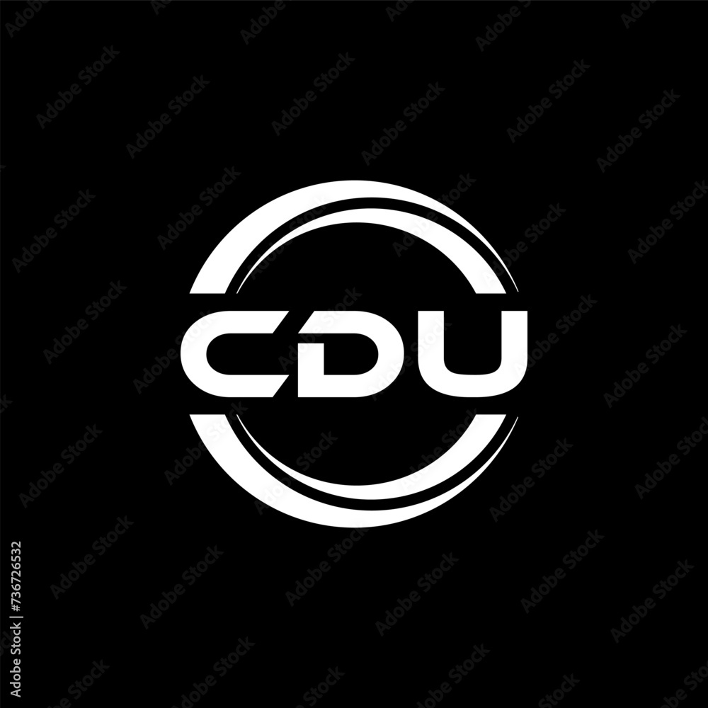 CDU letter logo design with black background in illustrator, vector logo modern alphabet font overlap style. calligraphy designs for logo, Poster, Invitation, etc. CDU letter logo design with black background in illustrator, vector logo modern alphabet font overlap style. calligraphy designs for logo, Poster, Invitation, etc.