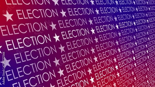 Election inscription background with presidential candidate voting results in political election campaign design