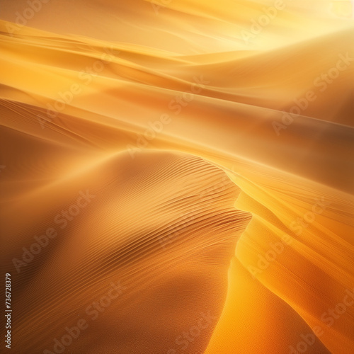 Sunset Over Windswept Saharan Dunes © HustlePlayground