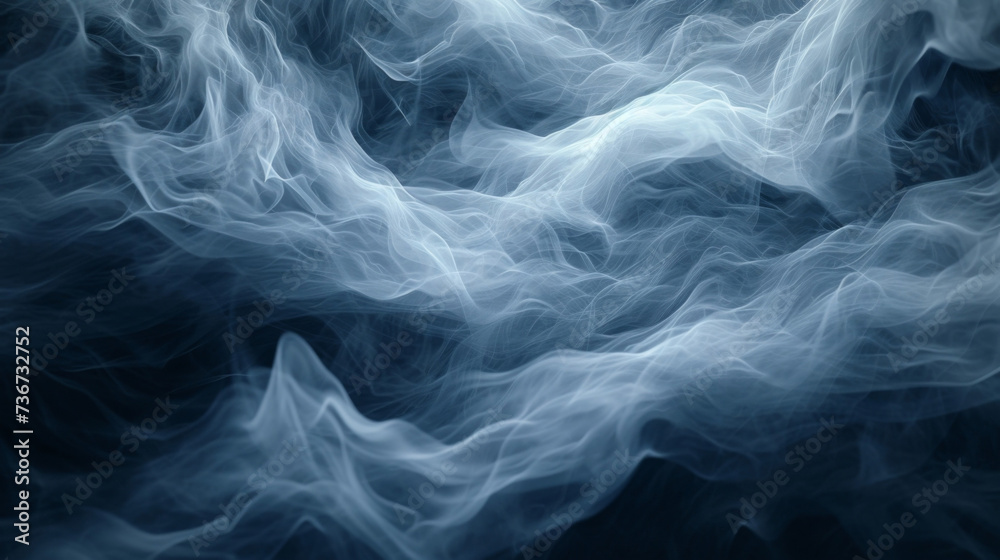 Misty tendrils of fog twirl and weave creating an ethereal landscape of mysterious whispers. Misty tendrils of fog twirl and weave creating an ethereal landscape of mysterious whispers.