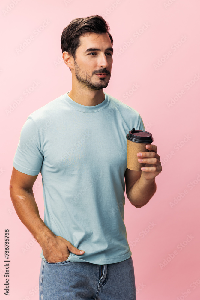Man hot tea paper studio hipster cup drink t-shirt energy coffee mug Man hot tea paper studio hipster cup drink t-shirt energy coffee mug