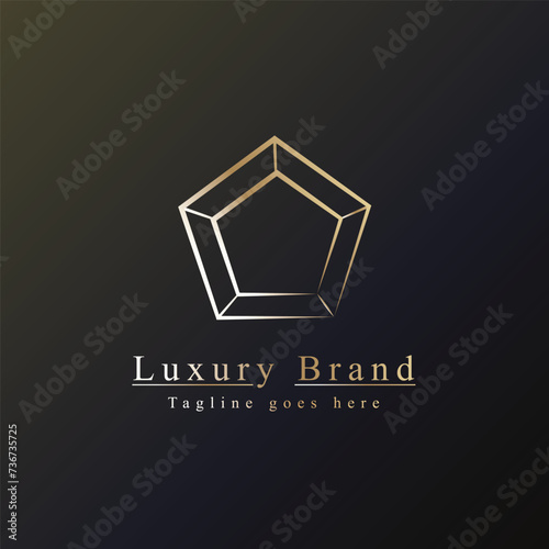 elegant luxury jewelry diamond logo