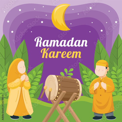 Ramadan kareem islamic greeting