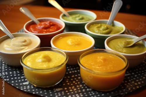 Homemade Baby Food Preparation: Creating homemade baby food together in the kitchen.