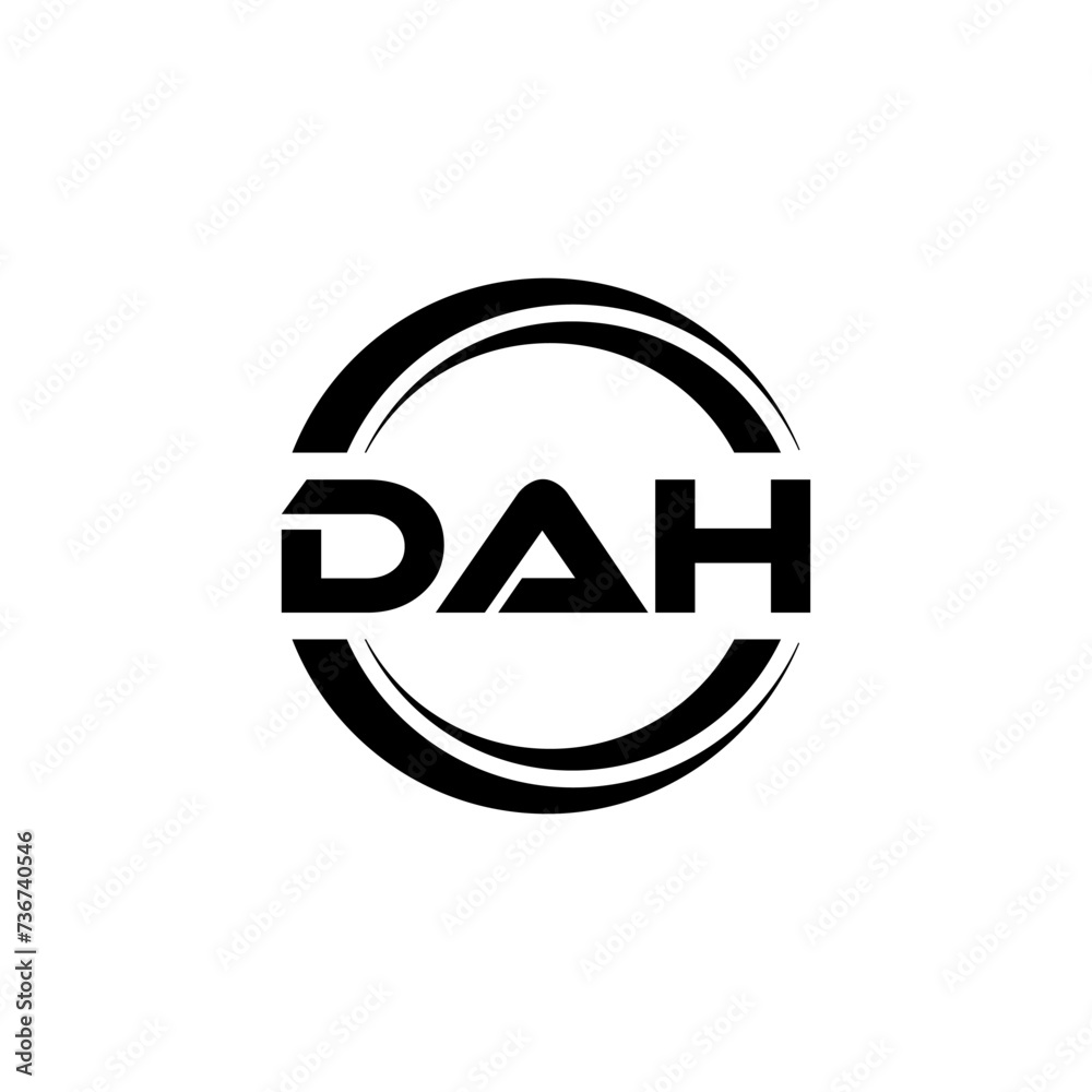 DAH letter logo design with white background in illustrator, vector logo modern alphabet font overlap style. calligraphy designs for logo, Poster, Invitation, etc. DAH letter logo design with white background in illustrator, vector logo modern alphabet font overlap style. calligraphy designs for logo, Poster, Invitation, etc.