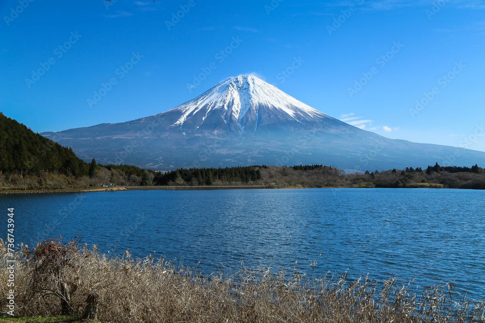 Mt. Fuji and its lake