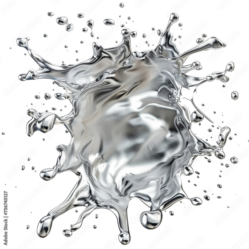 Silver color Blob, PNG image Silver color Blob, PNG image