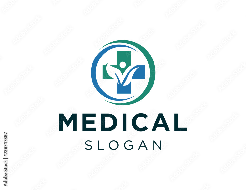 The logo design is about Medical and was created using the Corel Draw 2018 application with a white background.