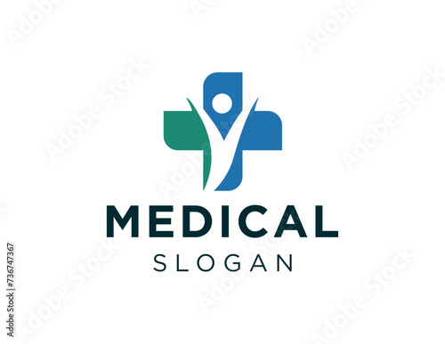 The logo design is about Medical and was created using the Corel Draw 2018 application with a white background.