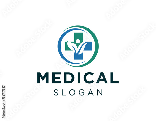 The logo design is about Medical and was created using the Corel Draw 2018 application with a white background.