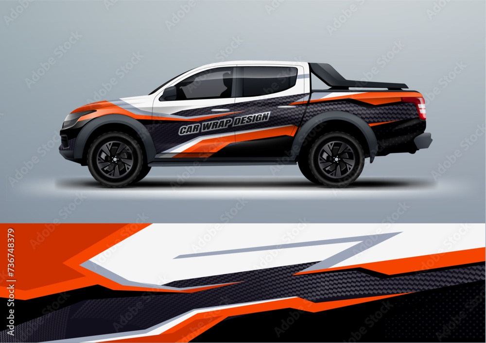 Pick up Truck car wrap livery design vector eps graphic printable files