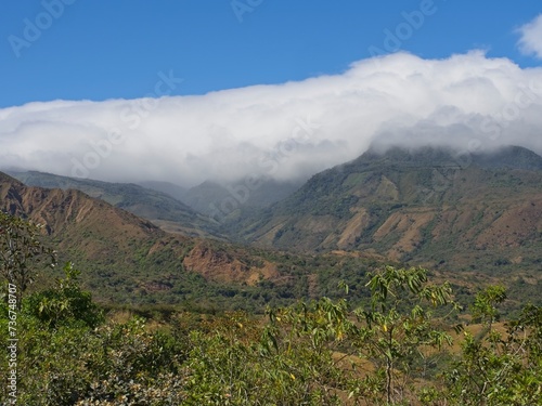 Landscape with clouds photo