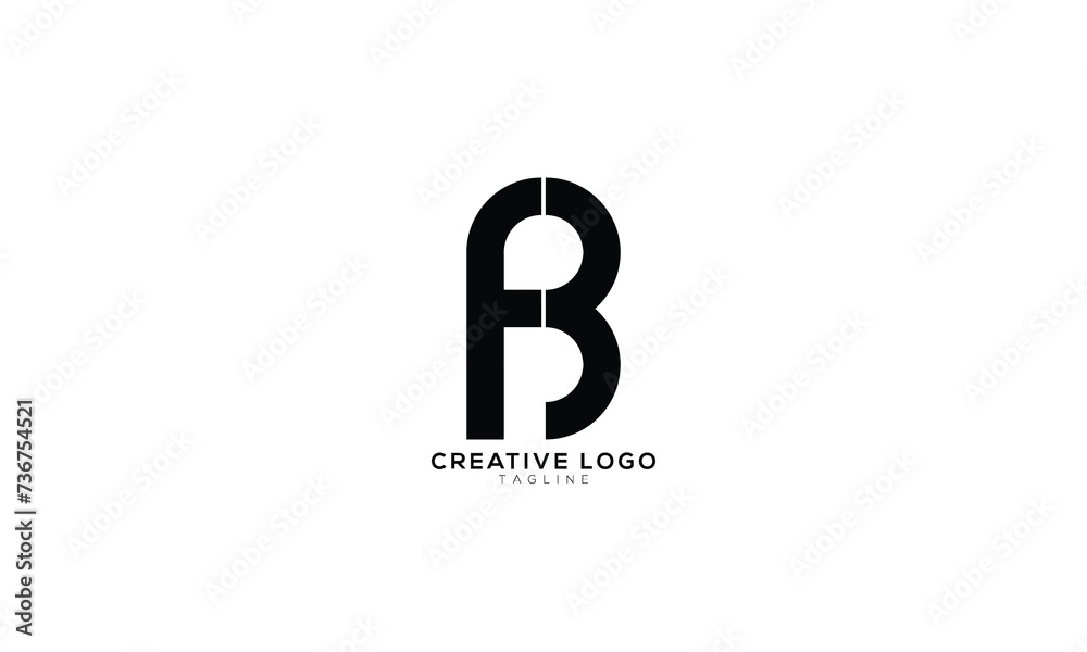 FB F3 Abstract initial monogram letter alphabet logo design FB F3 Abstract initial monogram letter alphabet logo design