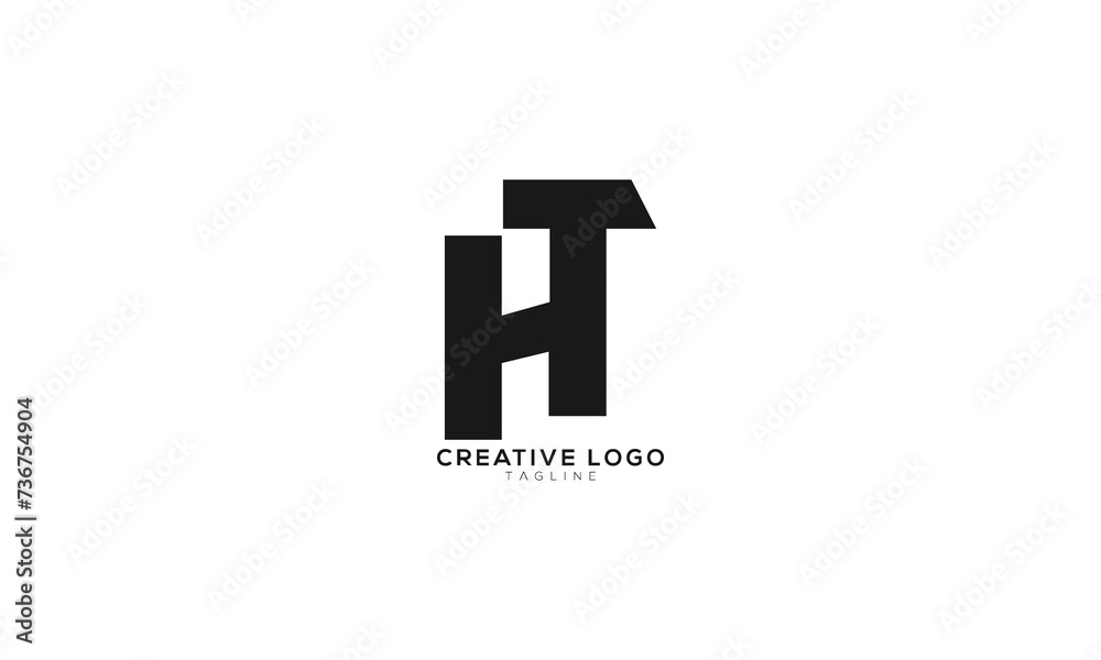 HT IT Abstract initial monogram letter alphabet logo design HT IT Abstract initial monogram letter alphabet logo design