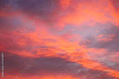 burning sky at sunset. Red sky abstract background. © Towfiqu Barbhuiya 