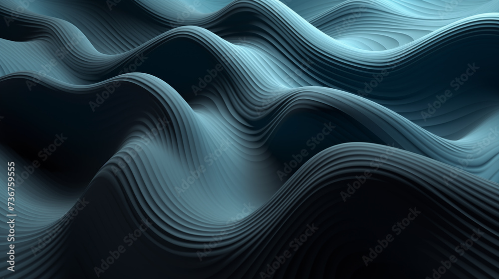 3D Abstract waves background 3D Abstract waves background