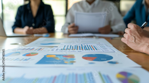 Entrepreneur pitching business plan to investors for funding