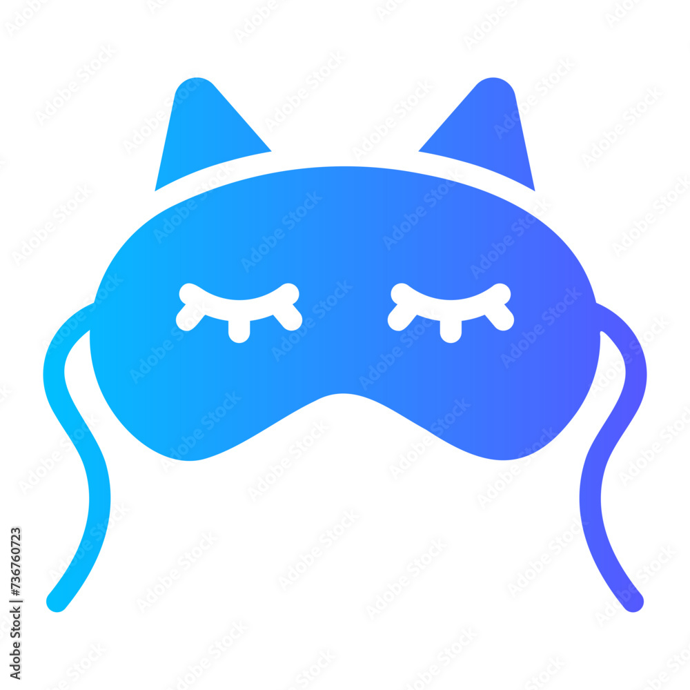 Obraz premium sleepping mask Gradient icon