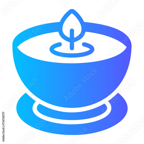 scented candle Gradient icon
