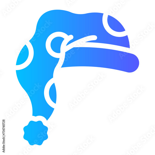 sleeping hat Gradient icon