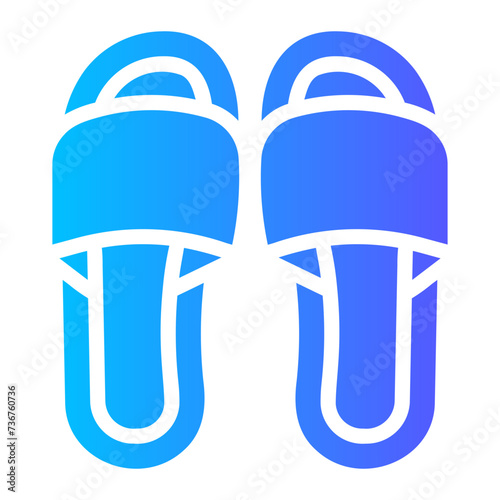 slippers Gradient icon