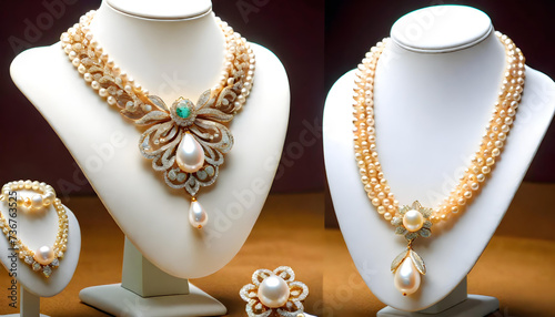 

Pearl Jewelry, Gemstone, Precious, White, Luxury, Fashion, Accessories, Necklace, Glamour, Sparkle, Gem, Elegant, AI Generated