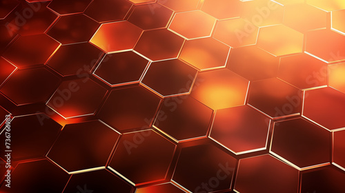 abstract luxury technology Mosaic hexagon background 