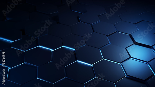 abstract luxury technology Mosaic hexagon background 