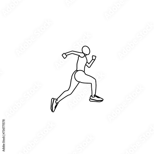 Run icon, logo, shape, symbol, arts, design, icon, healthy, sports