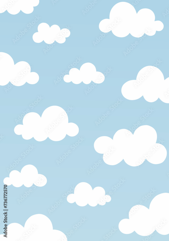 Clouds at the blue sky background