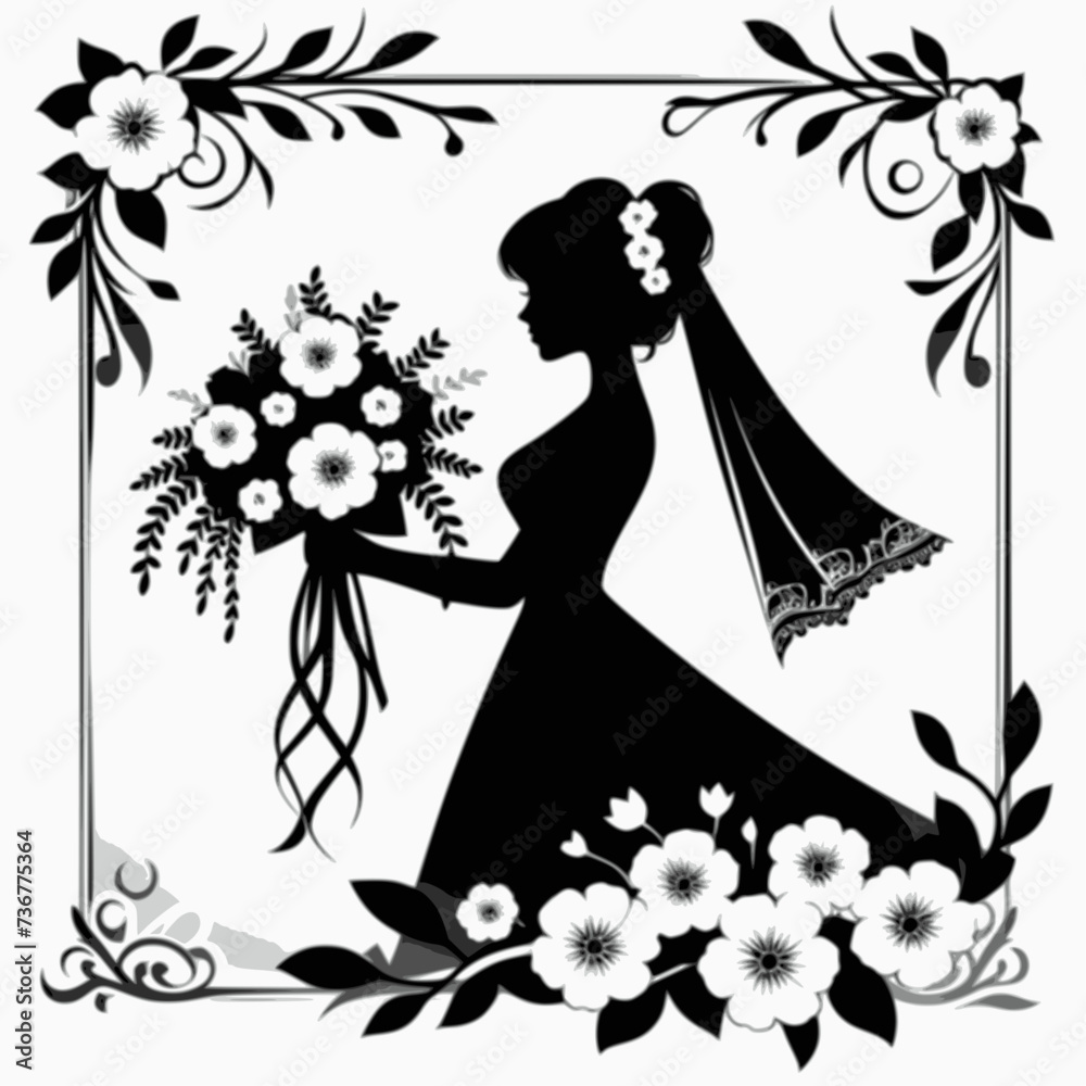 bride with bouquet bride with bouquet