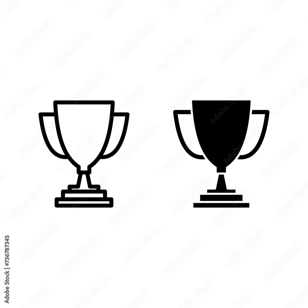 First prize trophy icon color editable First prize trophy icon color editable