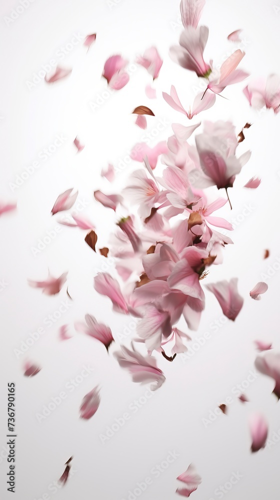 Cherry blossom petals flying Cherry blossom petals flying