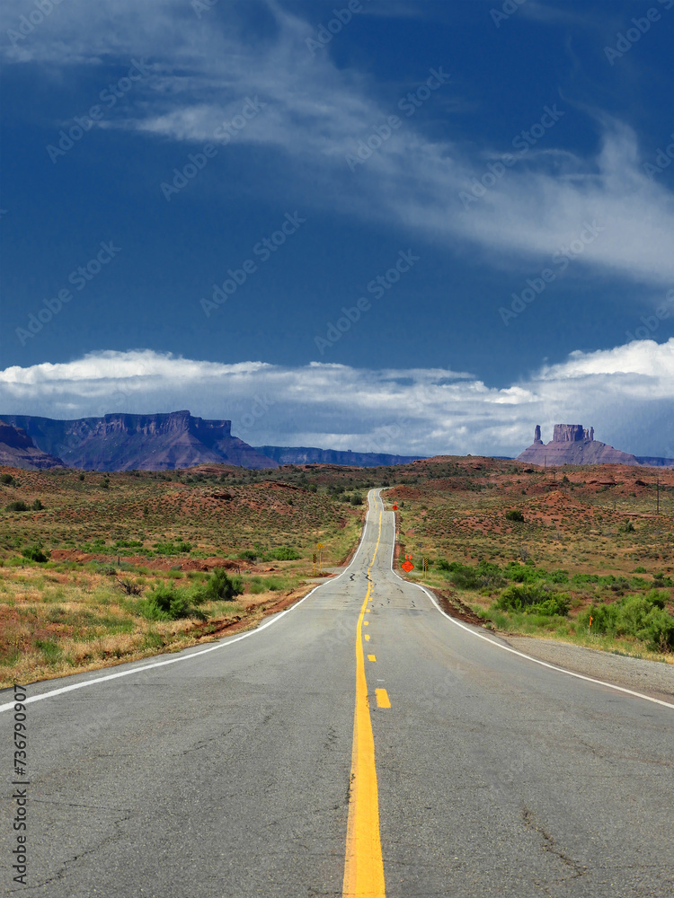 Fototapeta premium road trip in Utah, United States of America