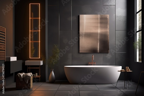 bathroom room ideas  including bathtub  glass  towels  shower  shelf table which are simple and minimalist but still give the impression of being clean and elegant.