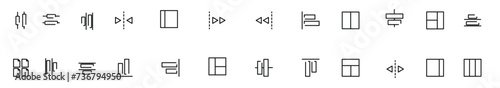 Text align vector icon button. Paragraph alignment symbol. Align icon vector illustration on white background. 