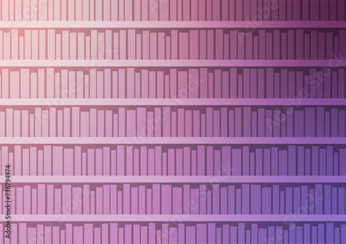 Graphic bookshelf violet pattern purple minimal background